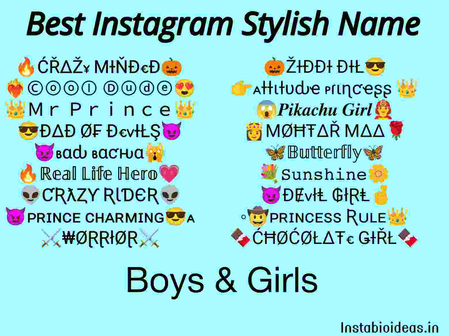 200+ Best Instagram Stylish Name For Boys & Girls (2023